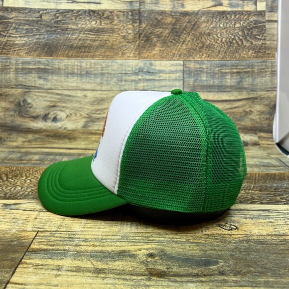 The Rolling Stones Mens Trucker Hat Green Snapback Dragon Mick Jagger Ball Cap - Picture 3 of 7